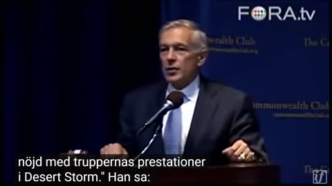 # 1497 - General Wesley ger historien till USA´s attack av Iran. SVENSKTEXTAD