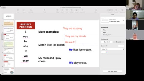 S+O Pronouns Class (5)