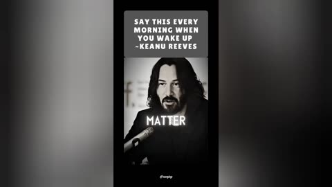 Say this every morning