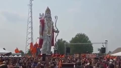 Canada unveils a 51 foot statue of Hindu God, Lord Rama in Mississauga, Ontario