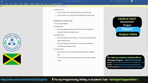 Student Work (Report) | CS226 & CS217 Assessment : Software Engineering & DB Project | VTDI