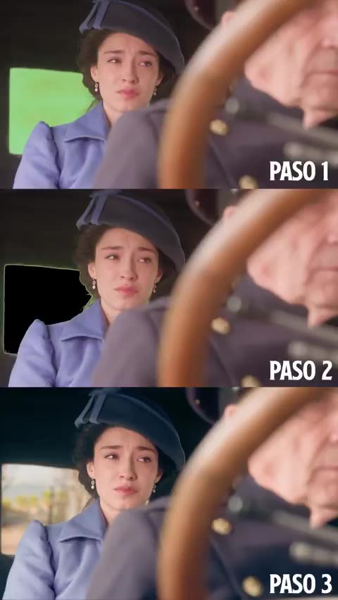 ¿Sabías que la secuencia en la que Ángela se marcha en el coche se grabó con croma? 👇