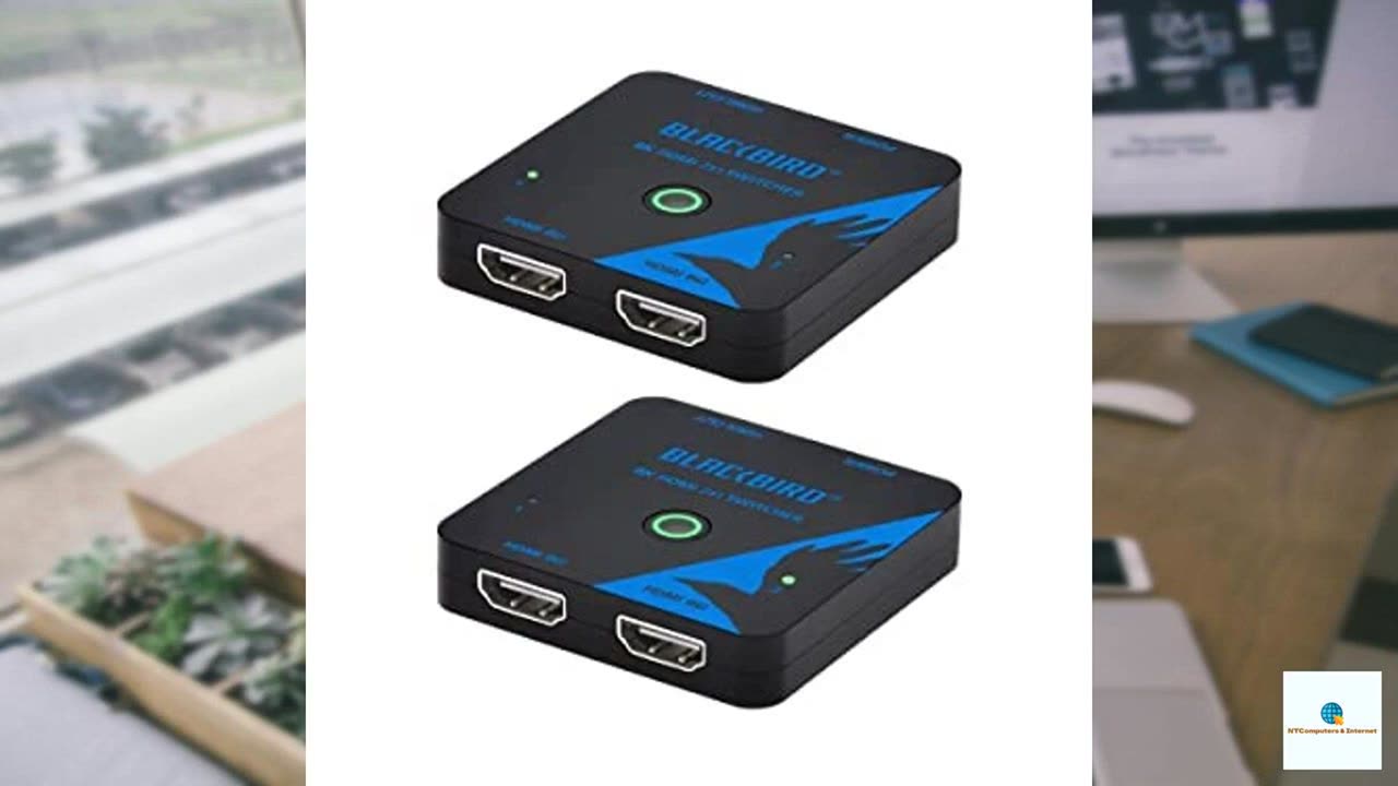 Monoprice 2x1 HDMI Switch, 8K@60Hz, 4K@120Hz, 48Gbps, HDMI 2.1, HDCP 2.3, HDR10+ and Dolby