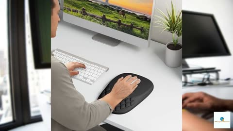 VAGAU Ergonomic Mouse Pad with Wrist Rest, Mousepad Wrist Support with Comfortable Memory