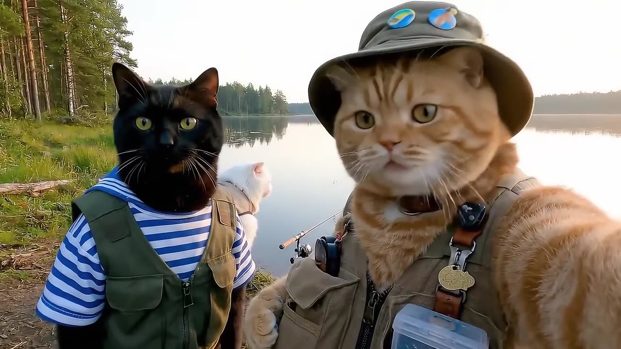 Vlog of a Ginger Cat on a Fishing Trip