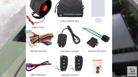 ePathChina Universal 12V Auto Car Alarm Keyless Entry System with Remote Control