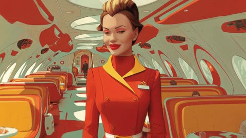 Aerospace Hostesses of the 2060s