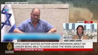 Israeli MP removed from Knesset podium after quoting writer who called Israel’s war on Gaza genocide