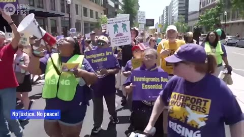 May Day Protesters Rally Against Trump Administration