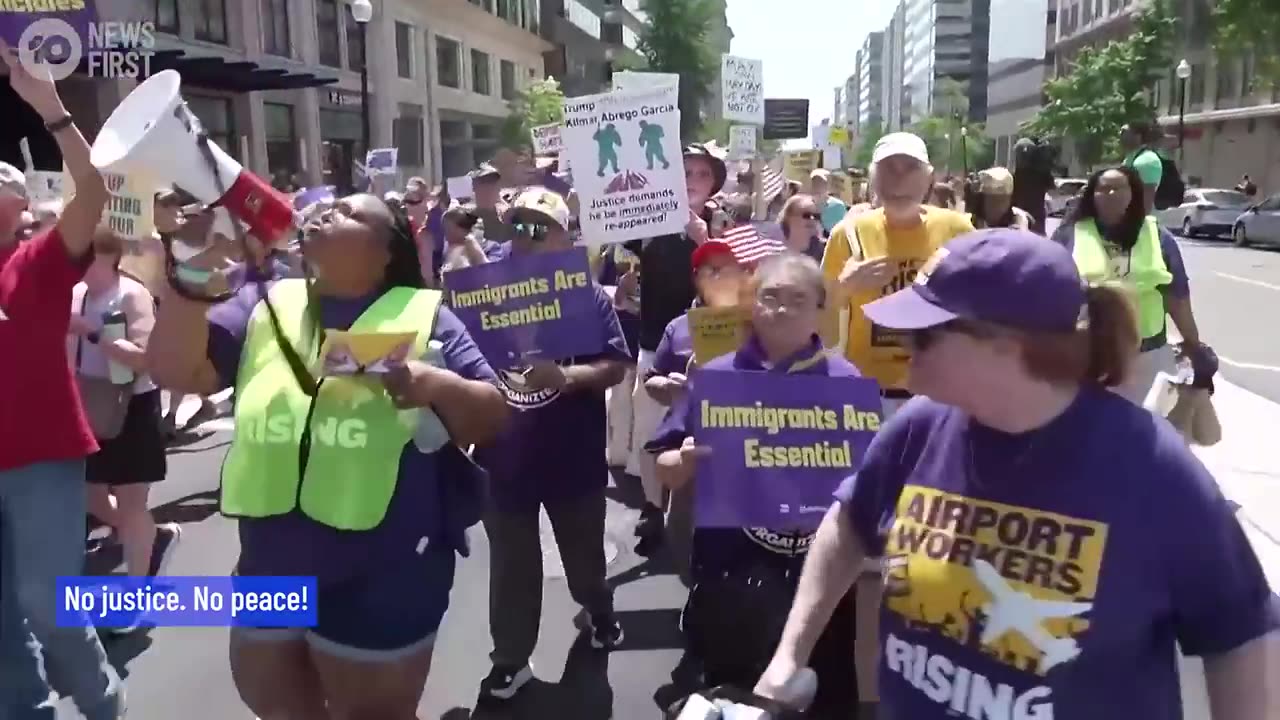May Day Protesters Rally Against Trump Administration