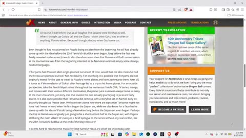 Synopsis of Saiyan Arc Ending Manga