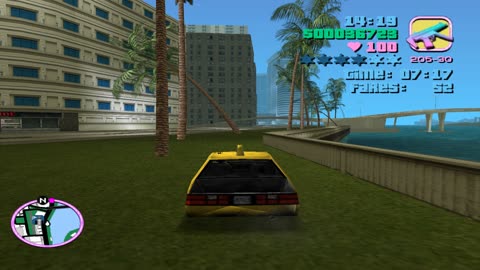 GTA Vice City: 60 FARES IN A ROW as a Taxi Driver, the BEST VICE CITY TAXI driver ever (Part 5)