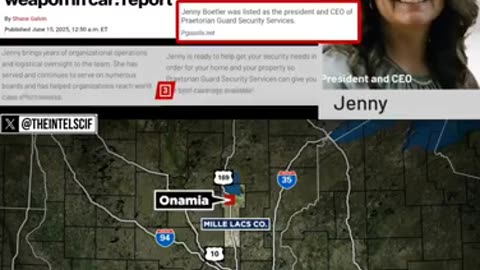 Traffic stop 6/14 with Boetler's family including wife, weapons, passports & cash