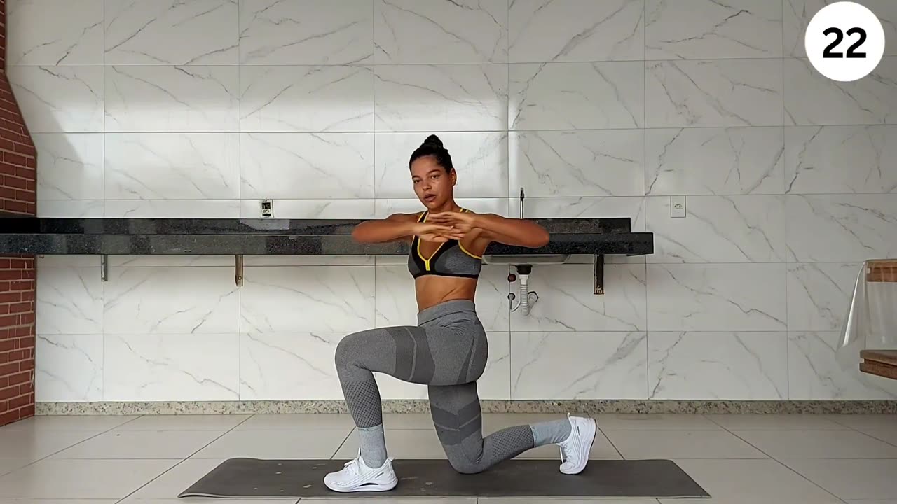 Cardio at home to burn fat - standing exercises - burns 500 calories.