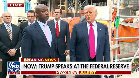 Trump remarks at The Fed "construction site" Pt II