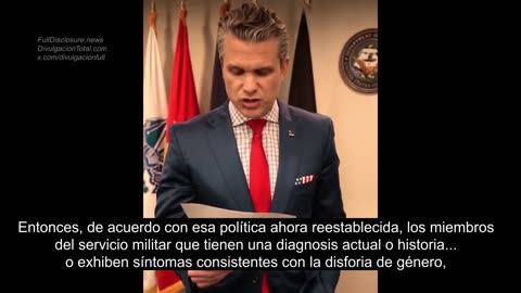 Secretario de Defensa Hegseth: No Militares Con Disforia de Género