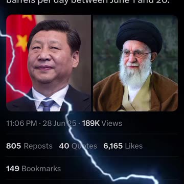 JUST IN: 🇮🇷🇨🇳 Iranian oil exports to China ...