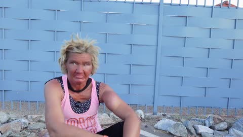 Angela proves to "Crusty the Clown" I do NOT take her to the park to buy her stuff.