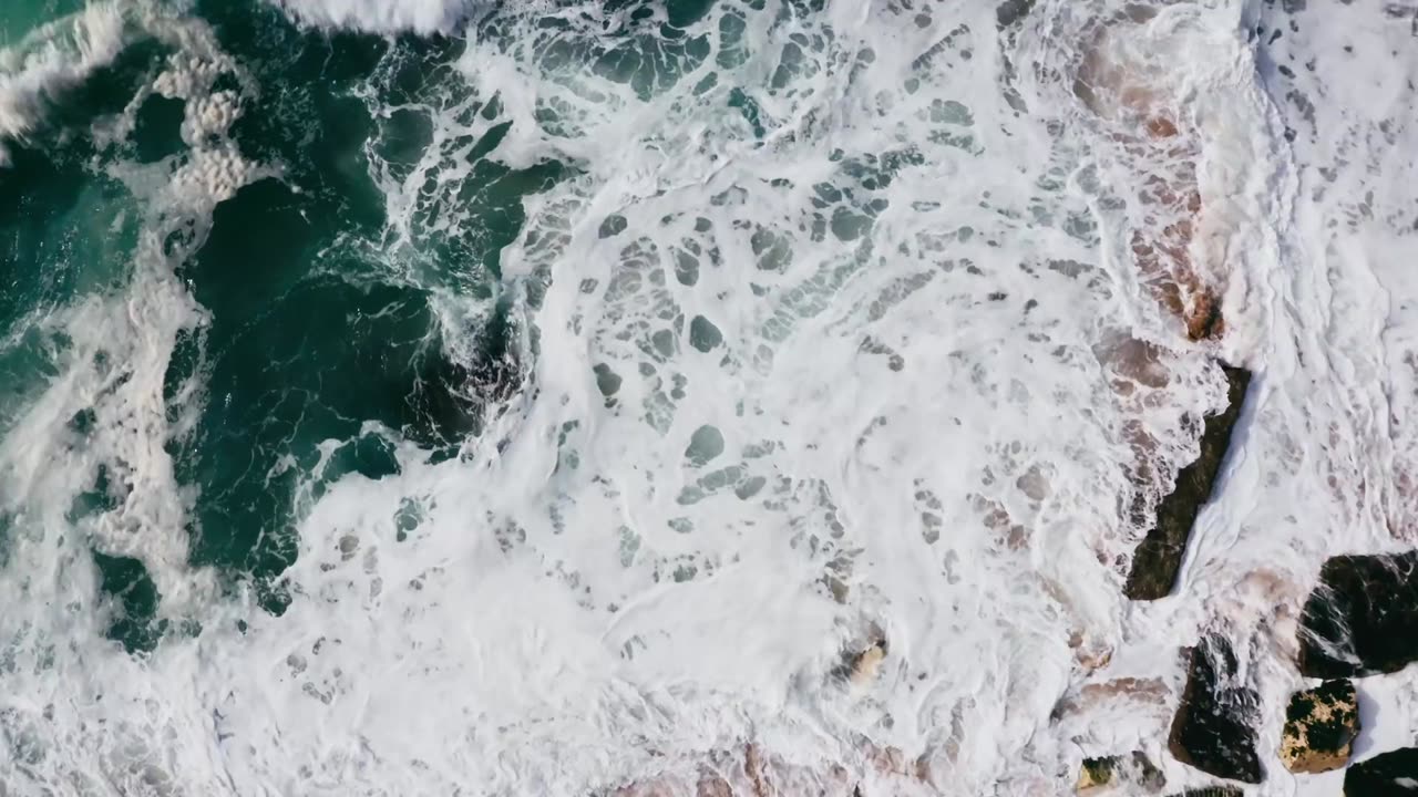 Ocean, beach, waves