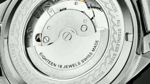 Stuhrling Original Mens Swiss Automatic Stainless Steel Professional DEPTHMASTER Dive Watch - 200 m