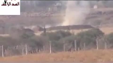 Syrian War Qasad CP, Daraa, HJ-8 vs. tank, hit (FSA) 2013.11.24