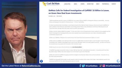 Newsom May Face Criminal Investigation for Green New Deal Scams!