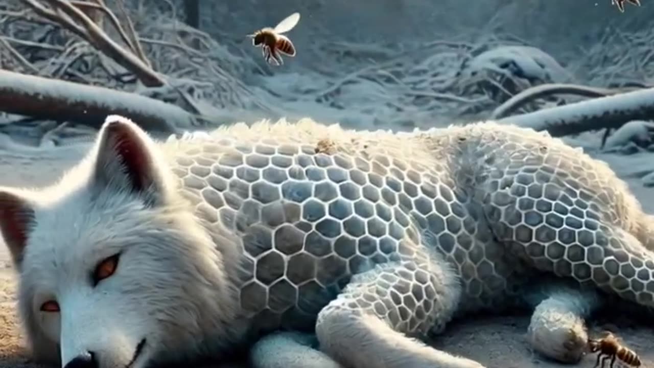 Tiny Dog Saves Giant Wolf From Freezing To Death