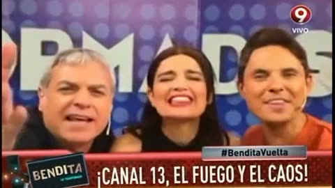 Bendita programa de canal 9 ¡Canal13, el fuego y el caos!