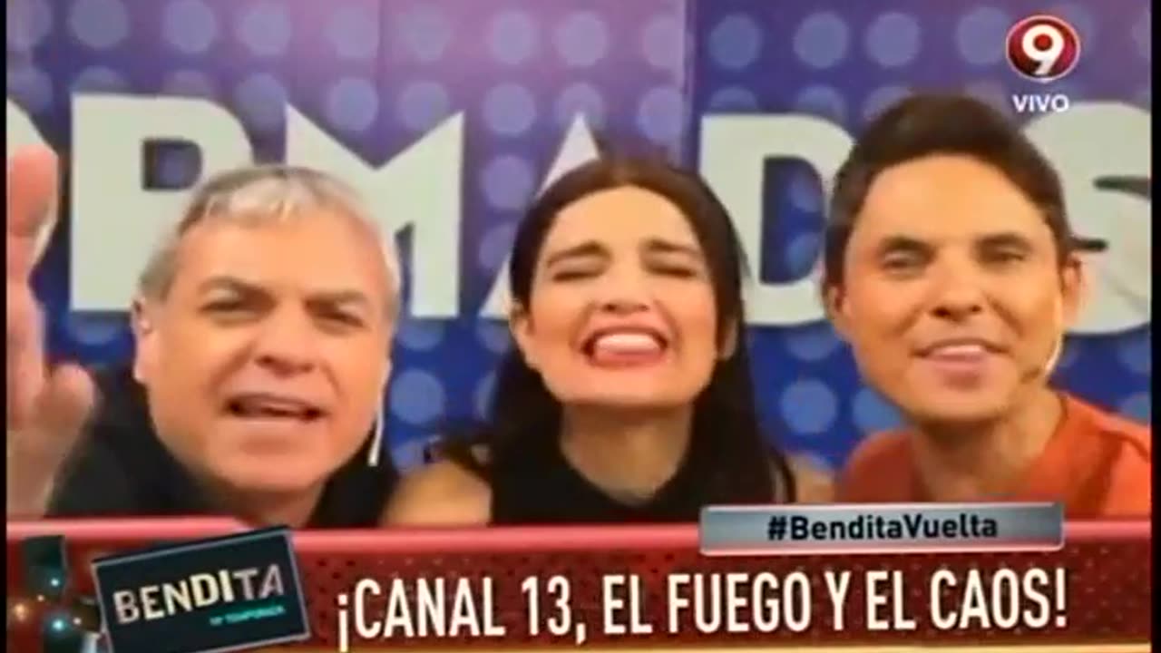 Bendita programa de canal 9 ¡Canal13, el fuego y el caos!