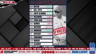 Auburn FIRES Hugh Freeze, Alabama - LSU Week, CFB Playoff Rankings Prediction | TNR 11/3/25