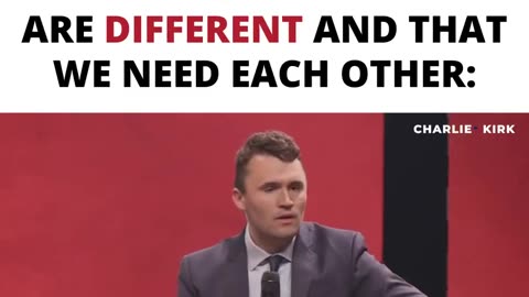 Charlie Kirk “men & women are different and…