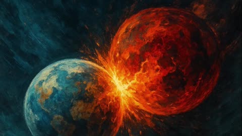 WHEN THE MOON HITS BACK! 🌕💥 #spacesuccess #astronomy #earth