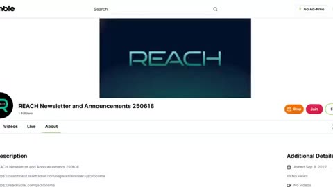 REACH Newsletter and Announcements 250618
