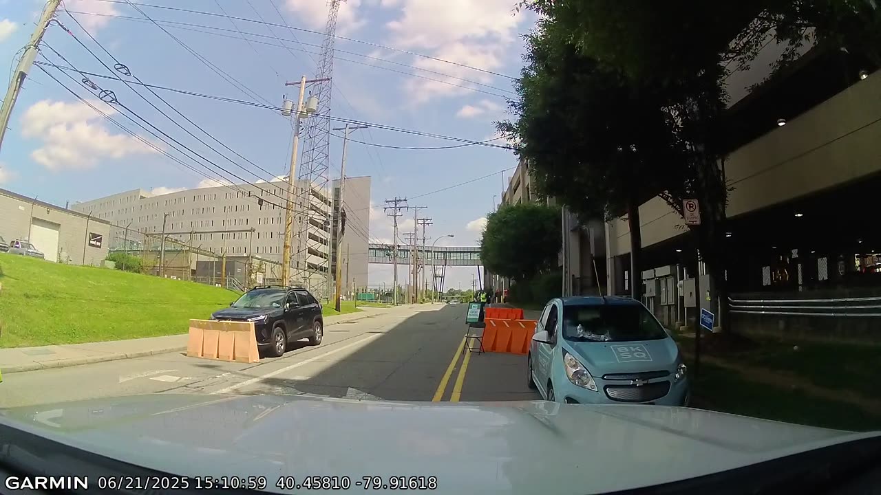 Oblivious Driver Pushes Parking Barrier With SUV