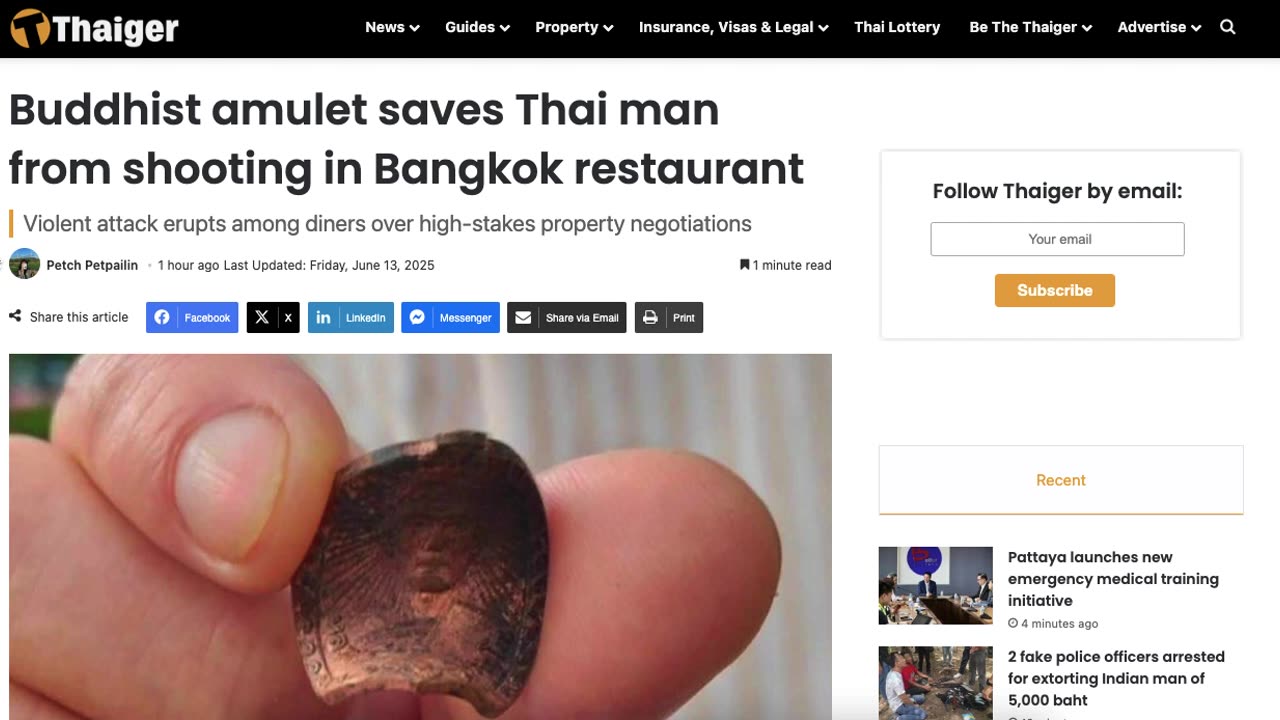 Master GongSun Taoism - Taoism Applied to News - Buddhist amulet saves man from restaurant shooting!