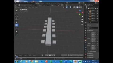 Modelado 3D mesa banquete