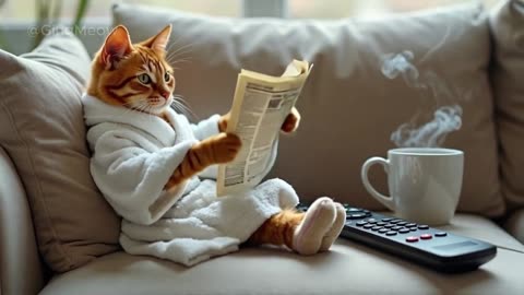 ☀️ Tiny Cat_s Cozy Morning Routine_ 🐾 _ _cat _kitten _morning _cute(1080P_HD)