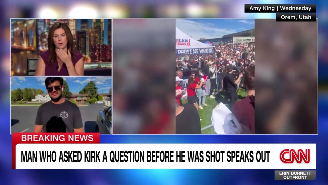 Man who asked Kirk a question before he was shot speaks out