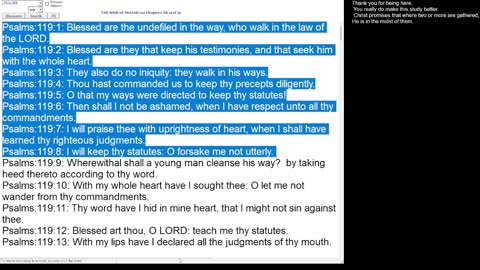 Psalm 119:1-8 Retry