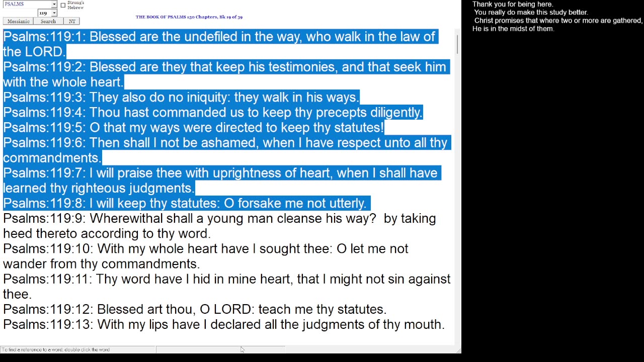 Psalm 119:1-8 Retry