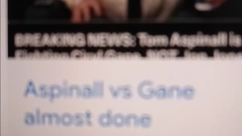Unfortunate news....looks like we're getting aspinall vs gane