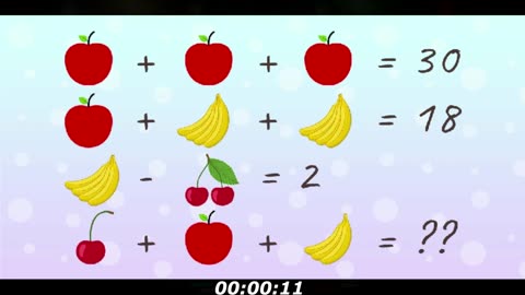 Fruit Puzzle: Most people get this wrong