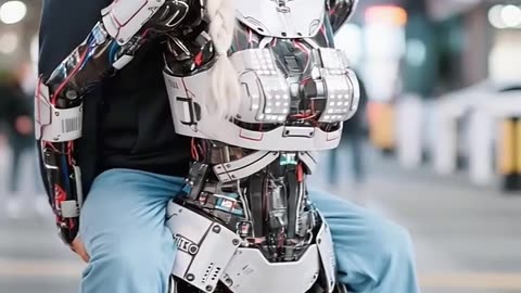 Is this the future of humanity? #robot #aiart #humanoid #usatrend #robot #aiart