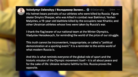 Ukrainian athlete banned from Olympics for helmet honoring fallen