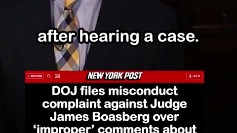 DOJ Files Misconduct Complaint Against Judge Boasberg