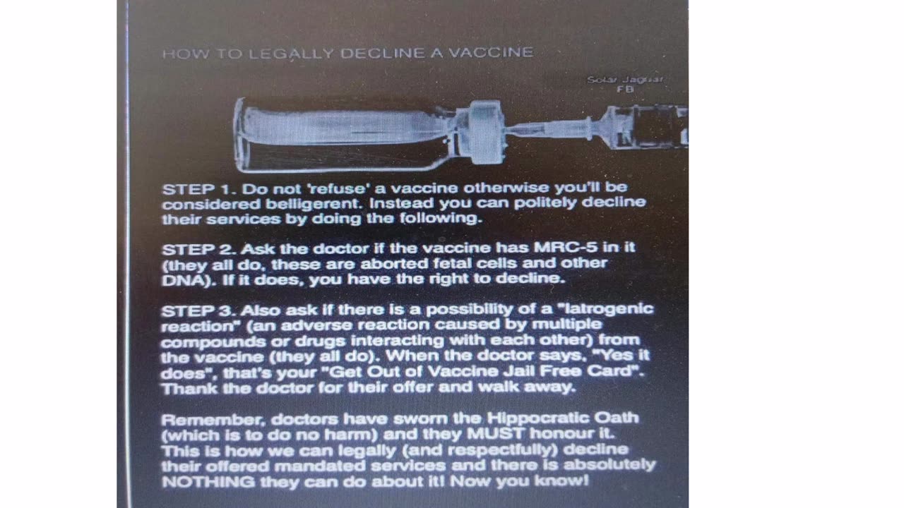 How to Legally Decline A Vaccine