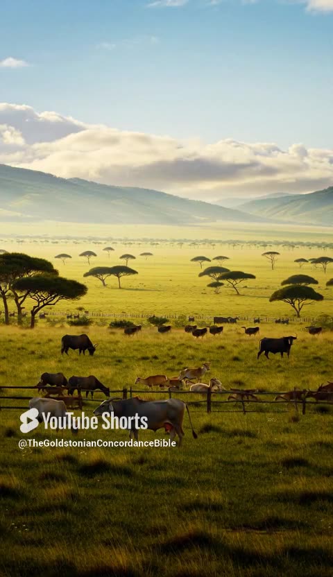 Genesis Chapter 1: Verses 24 and 25 - #animals on the #Land #god #jesus #ai #justingoldston #eden