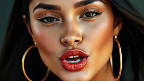 "AI Bombshell Faces in Cinematic Glam"
