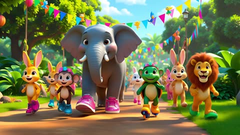 “Funny Friends | Silly Kids Story with Rhymes | Nursery Rhyme by Bouncy Kids World”