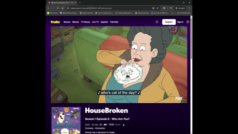HouseBroken - Who Are You? Tubi Audio Description